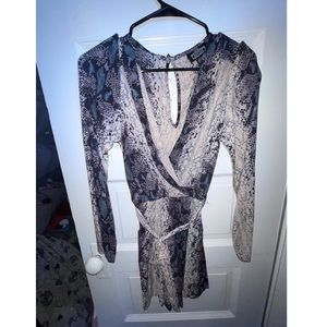 Snakeprint Romper